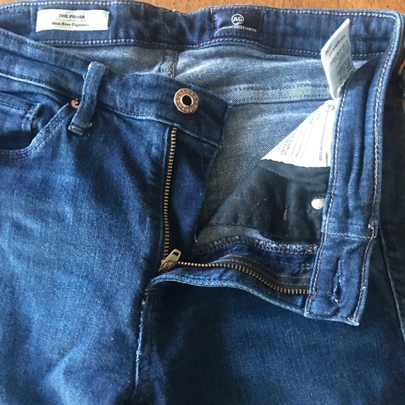 AG Adriano Goldschmied The Prima jeans. Mid-rise waist. Size 27R - Picture 5 of 14